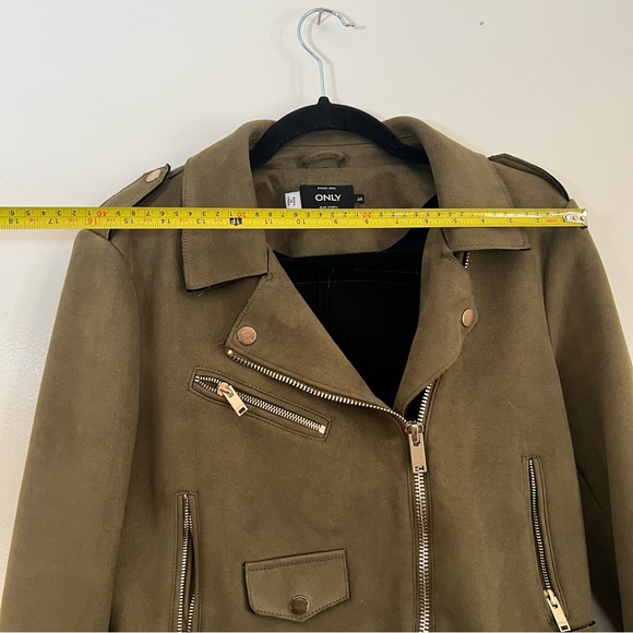 ONLY military suede jacket size EU 38 - Picture 7 of 7
